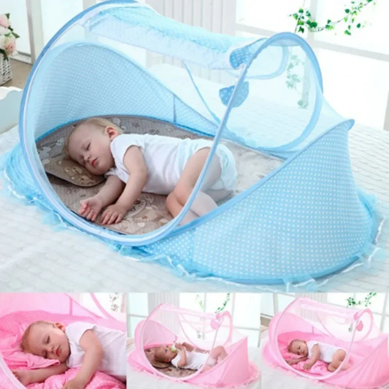 Kids Outdoor Daybed - 0-3Years Draagbare Opvouwbare Baby Netting Polyes
