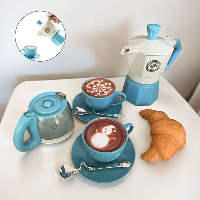 Kids Outdoor House With Kitchen - 4/11-delige speelset simulatie koffieservies speelgoed voor