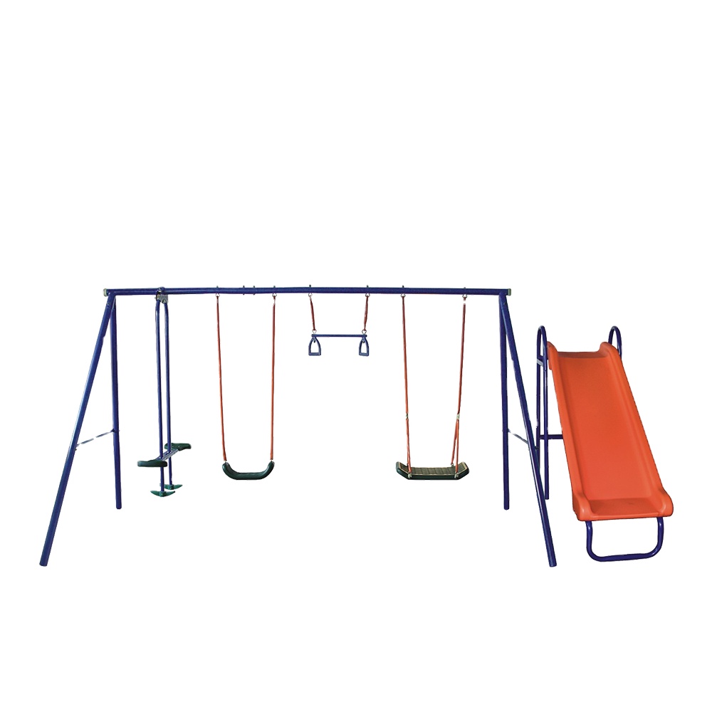 Kids Outdoor Swing Set With Slide - Groothandel Goedkope Zes-Stations Buiten Speeltuin Kinderen