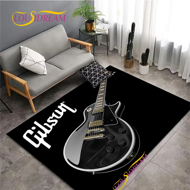 Kids Outdoor Yoga - Fender Burning Gitaar Patroon Tapijt Woonkamer