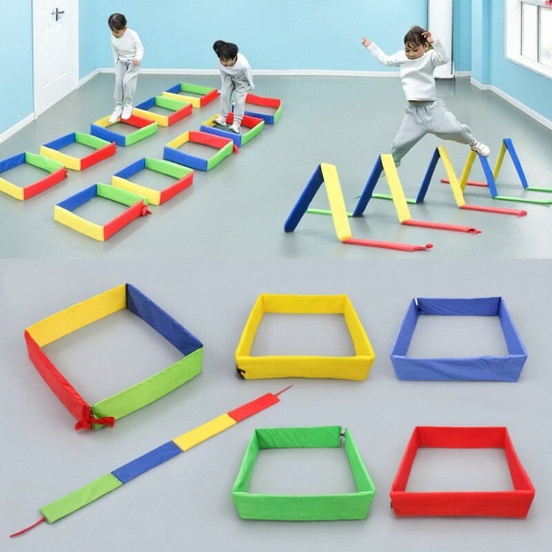 Kids Outdoor Climbing Structure - Buiten Kinderspellen Springplatform Raster Boren Speelgoed