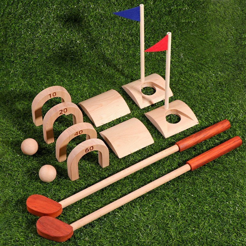 Kids Outdoor Wooden Playset - Kinderen Golfbal Set Houten Golfballen Kit