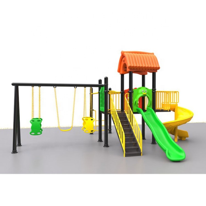 Kids Outdoor Swing Set With Slide - Groothandel lage prijs outdoor amusement schommel