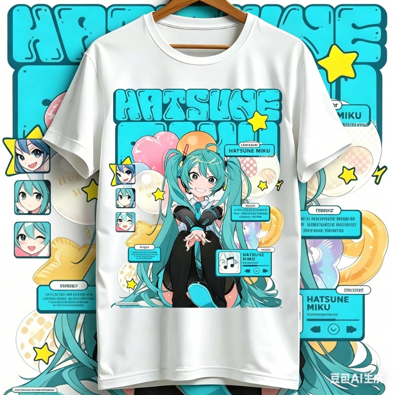 Tee Ball Set - 2026 Kawaii Miku T-shirt Leuke Vocaloid