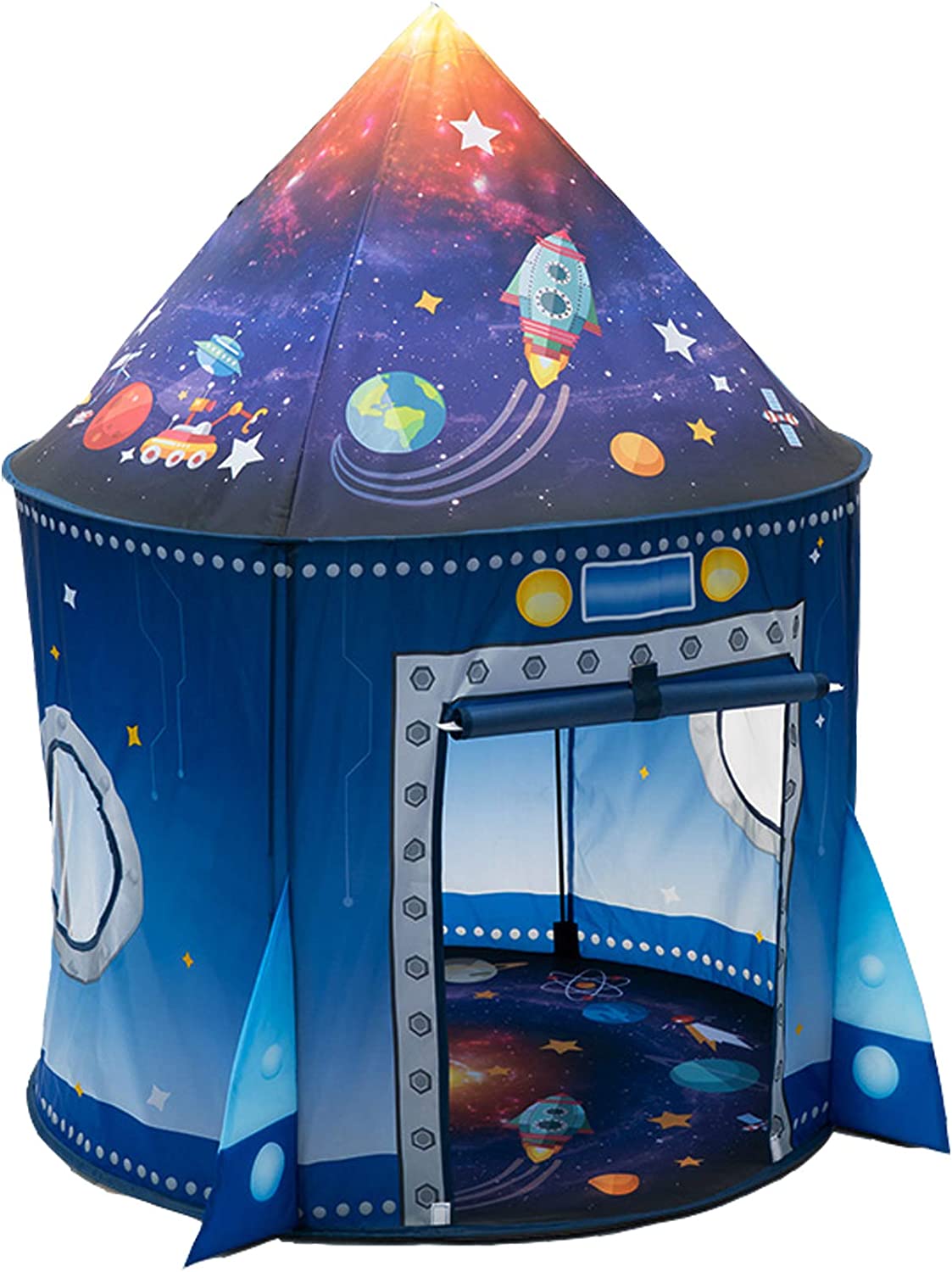 Kids Outdoor Daybed - Raketschip Kindertent Pop-up Speelspeelgoedtent voor kinderen