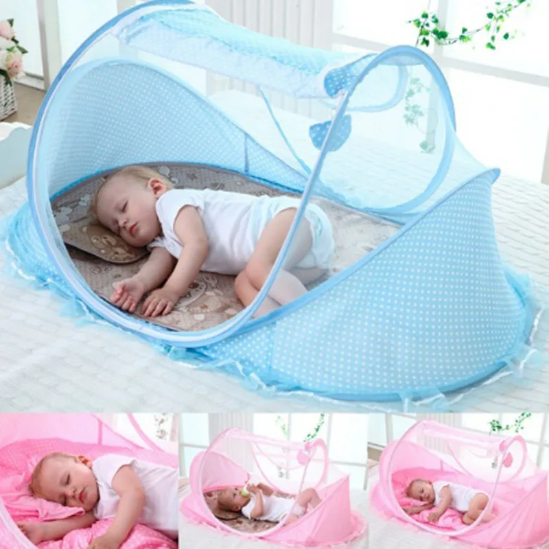 Kids Outdoor Daybed - 0-3Years Draagbare Opvouwbare Baby Netting Polyes