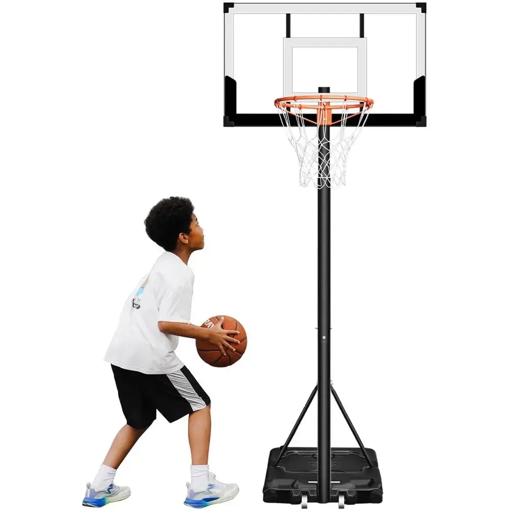 Kids Outdoor Basketball Hoop - Verstelbare buitenbasketbalring voor kinderen & volwassenen,