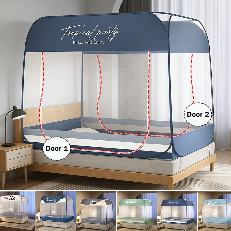 Kids Outdoor Daybed - Muggennetbed, draagbaar opklapbaar Mongools muggennet met