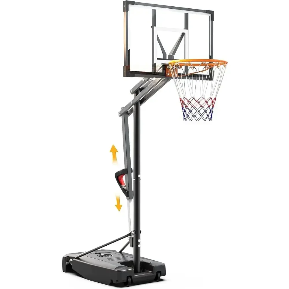 Kids Outdoor Basketball Hoop - Draagbare buitenbasketbalring met verstelbare hoogte, HDPE
