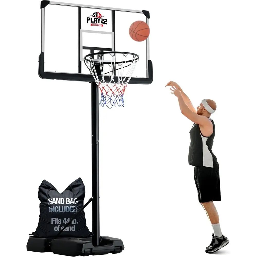 Kids Outdoor Basketball Hoop - Verstelbaar 44 inch onbreekbaar basketbalring systeem