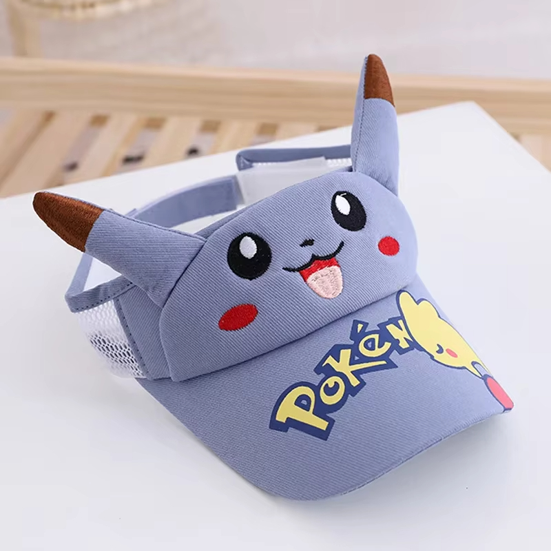 Kids Outdoor Movies - Pokemon Pikachu kinderzonnepet, ademende mesh-zonnehoed met