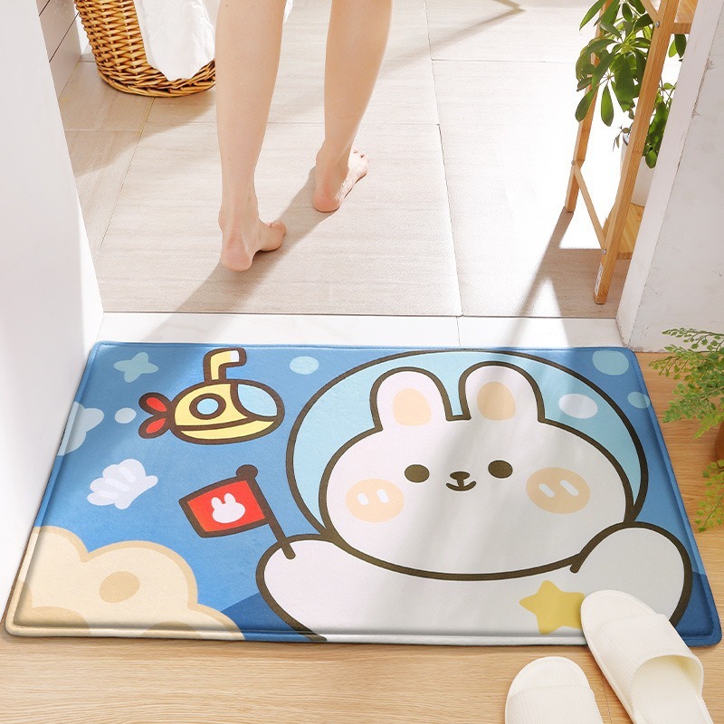 Kids Outdoor Mat Waterproof - Konijn Welkom Mat voor Voordeur Outdoor