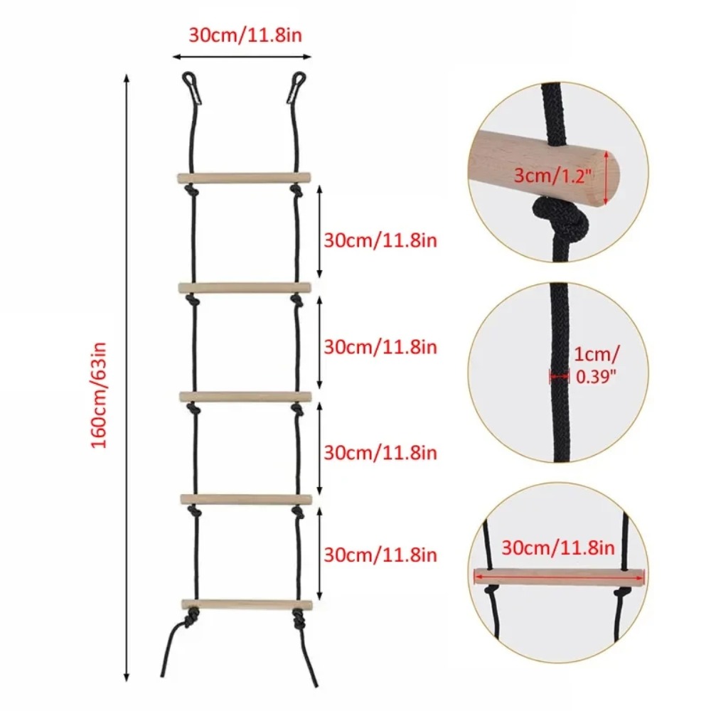 Kinderen Klimtouwladder Houten - Kids Outdoor Wooden Playset recensie en prijs