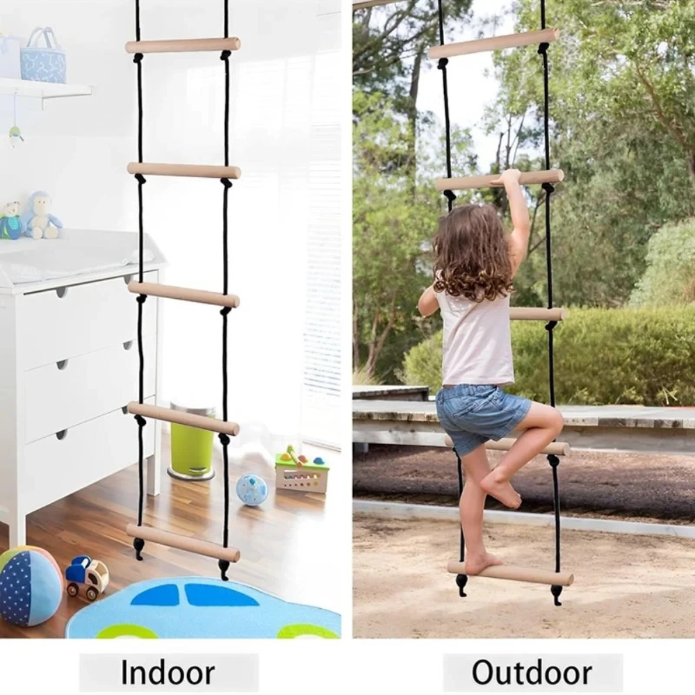 Kinderen Klimtouwladder Houten - Kids Outdoor Wooden Playset recensie en prijs