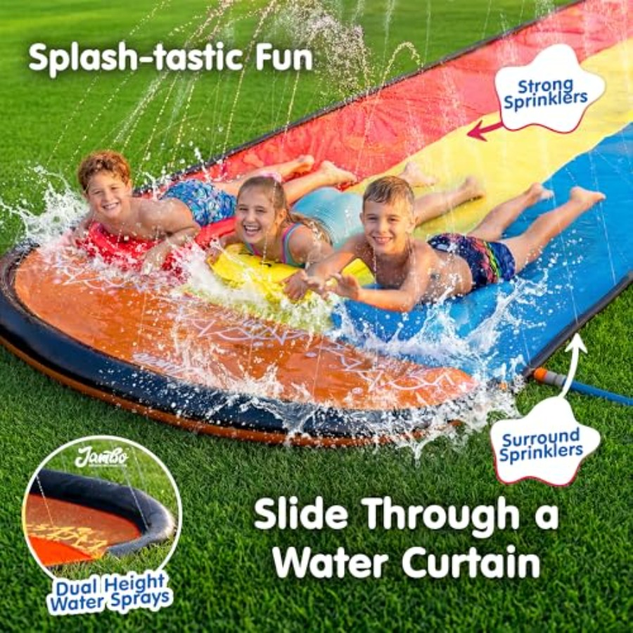 Tuinbadspeelplezier voor kinde - Kids Outdoor Water Slide recensie en prijs