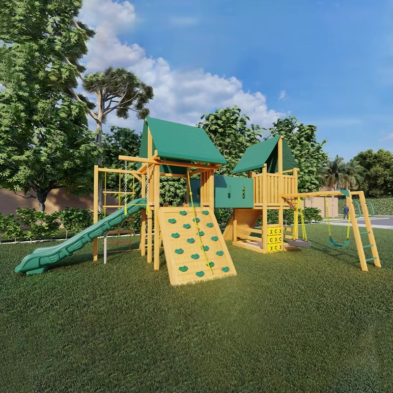 Grote houten toren attractiepa - Kids Outdoor Wooden Playset recensie en prijs