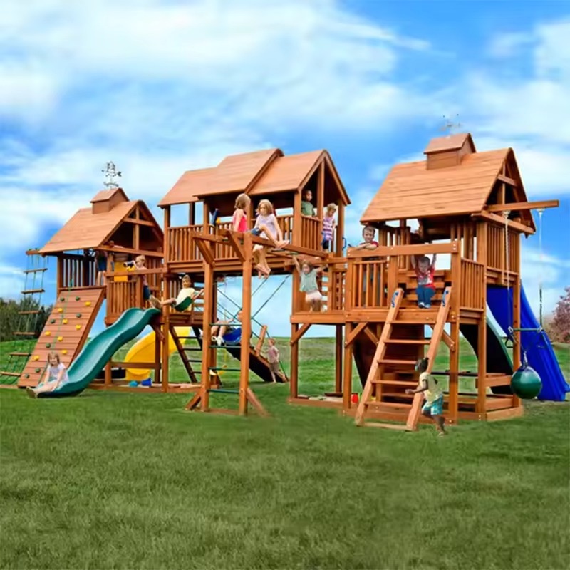 Grote houten toren attractiepa - Kids Outdoor Wooden Playset recensie en prijs