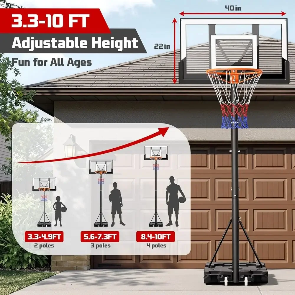Draagbare buitenbasketbalring  - Kids Outdoor Basketball Hoop recensie en prijs