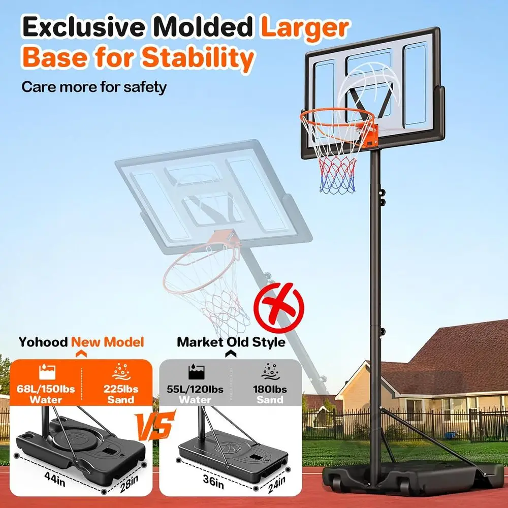 Verstelbaar draagbaar buiten b - Kids Outdoor Basketball Hoop recensie en prijs