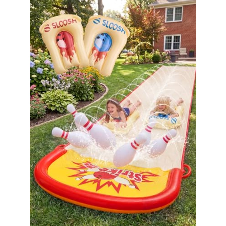 Buitenpret voor kinderen in de - Kids Outdoor Water Slide recensie en prijs
