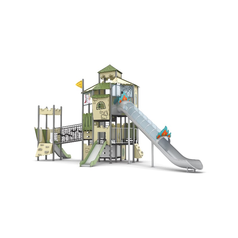 Houten buitenspeelset met stal - Kids Outdoor Climbing Structure recensie en prijs