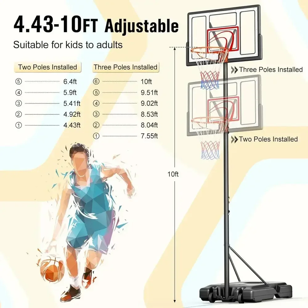 Draagbare basketbalring voor b - Kids Outdoor Basketball Hoop recensie en prijs