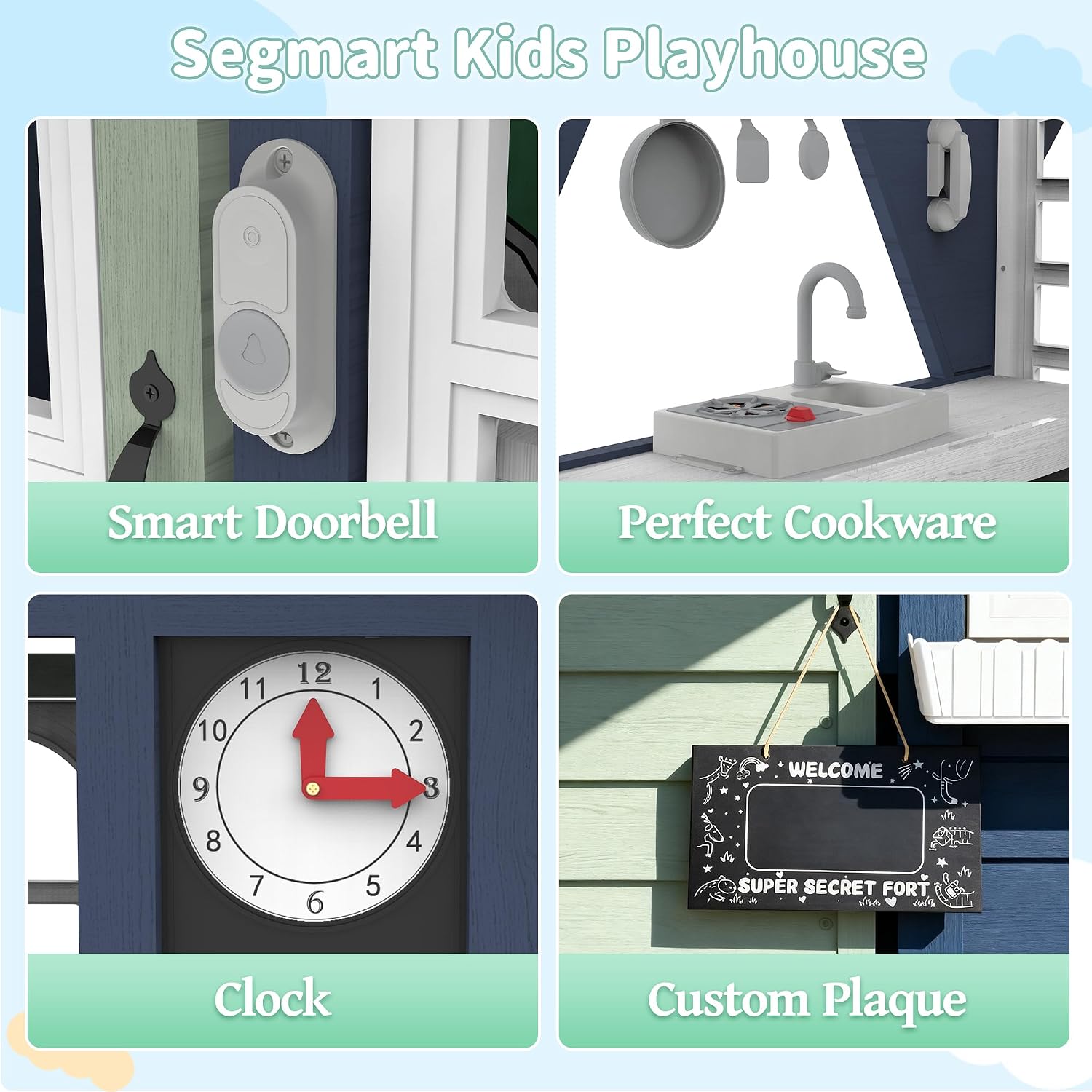 Buitenspeelhuis voor kinderen, - Kids Outdoor House With Kitchen recensie en prijs
