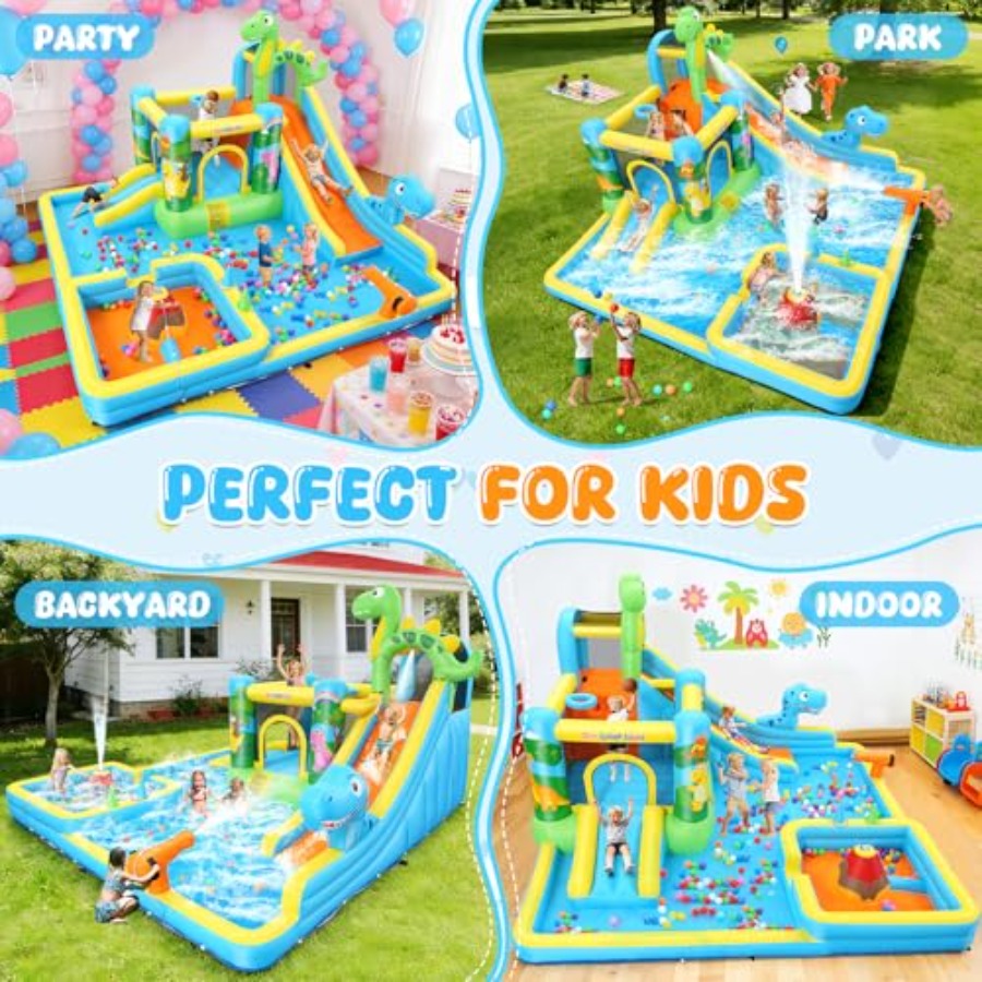 Opblaasbare waterglijbaan voor - Kids Outdoor Inflatable Water Slide recensie en prijs