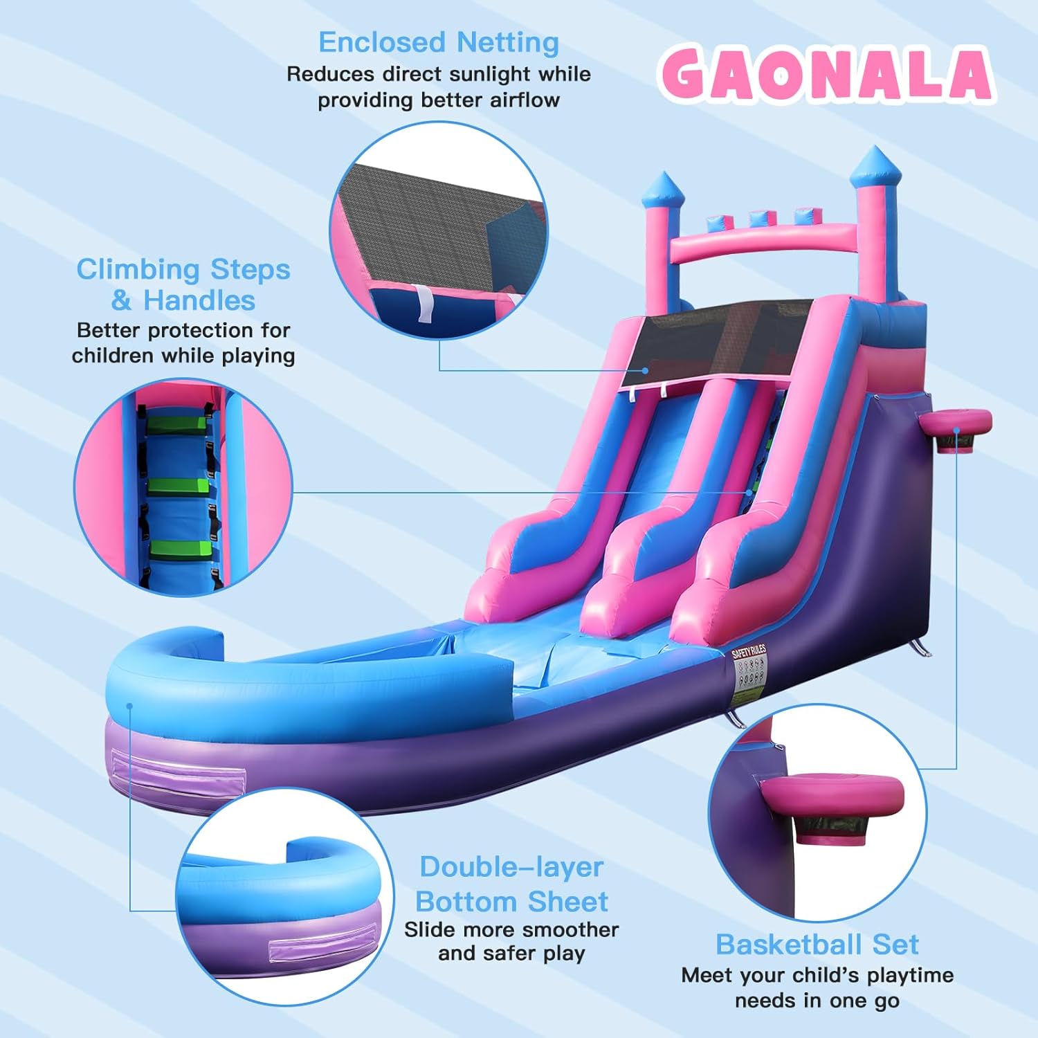 26,2 FT zware, opblaasbare wat - Kids Outdoor Inflatable Water Slide recensie en prijs