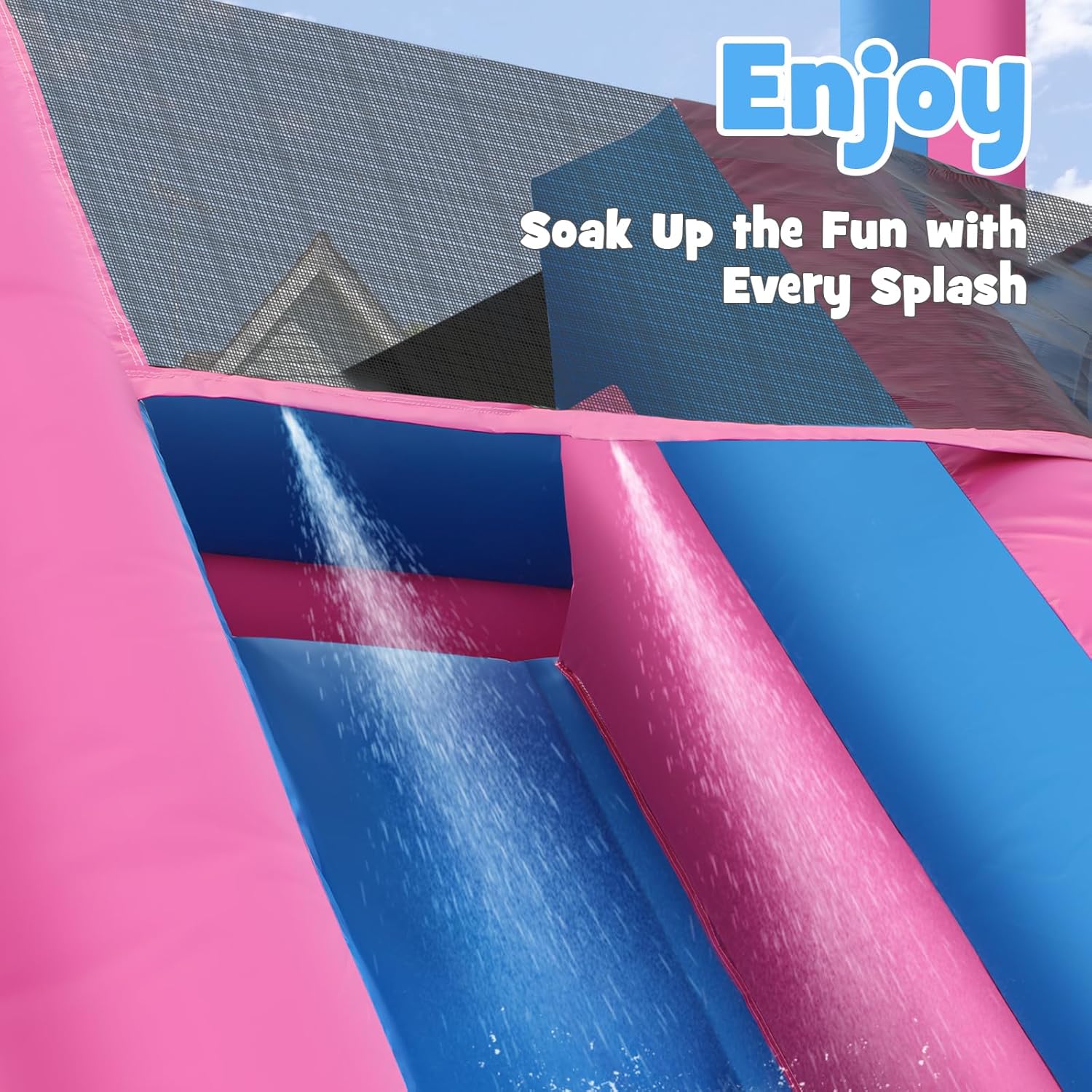 26,2 FT zware, opblaasbare wat - Kids Outdoor Inflatable Water Slide recensie en prijs