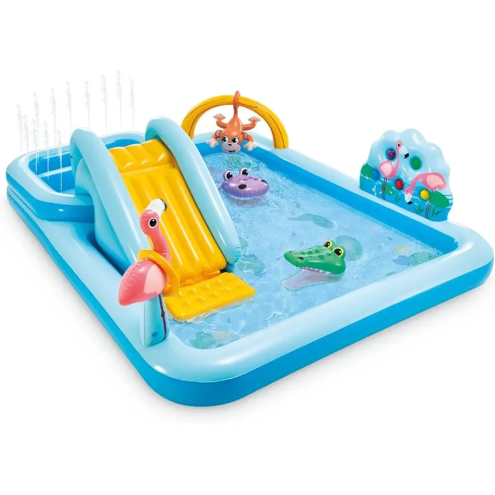 Opblaasbaar Jungle Avontuur Sp - Kids Outdoor Inflatable Water Slide recensie en prijs