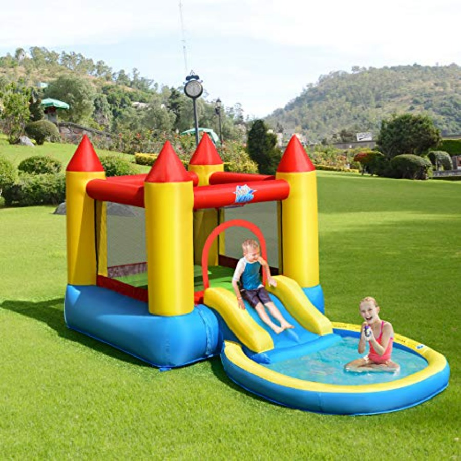 Opblaasbare springkasteel voor - Kids Outdoor Inflatable Water Slide recensie en prijs
