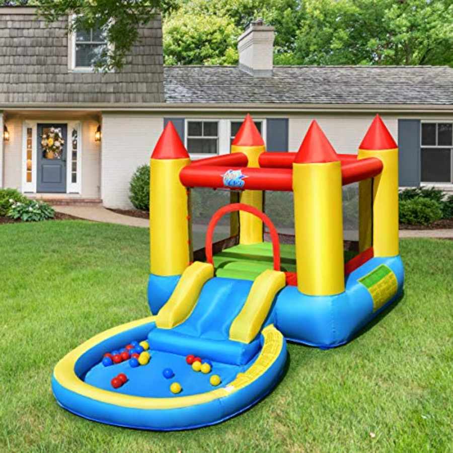 Opblaasbare springkasteel voor - Kids Outdoor Inflatable Water Slide recensie en prijs