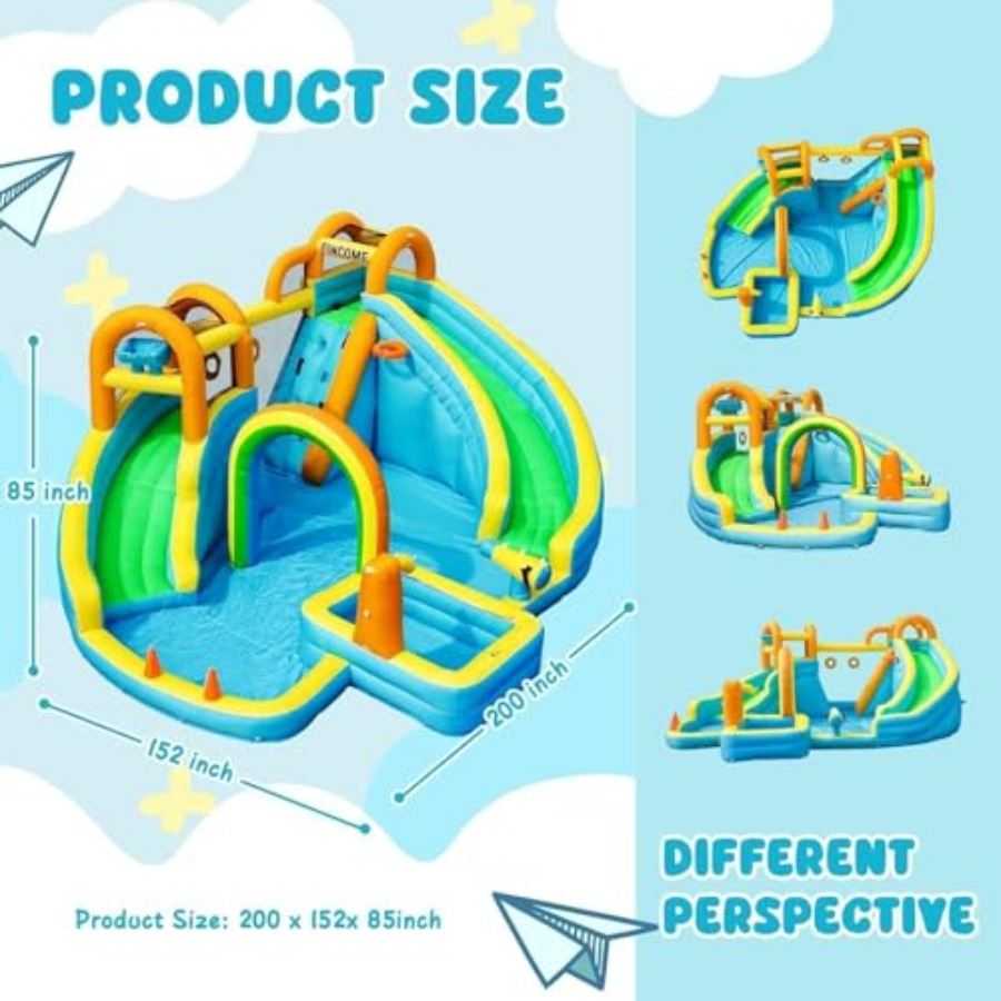 Opblaasbare waterglijbaan voor - Kids Outdoor Basketball Hoop recensie en prijs