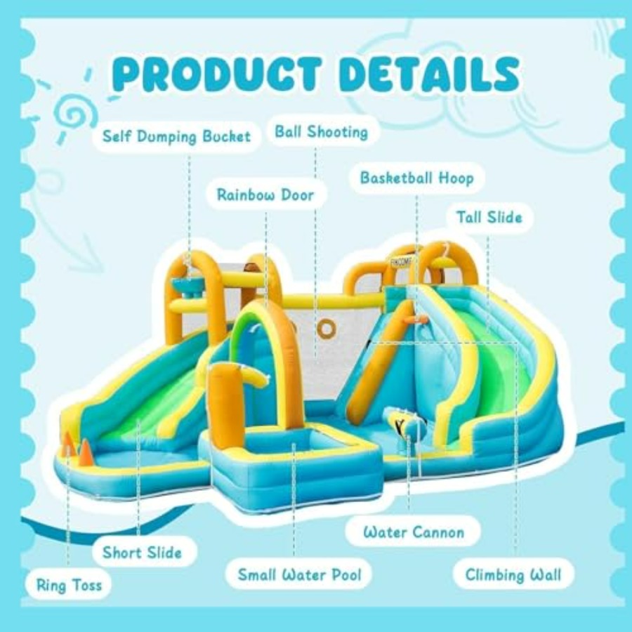 Opblaasbare waterglijbaan voor - Kids Outdoor Basketball Hoop recensie en prijs