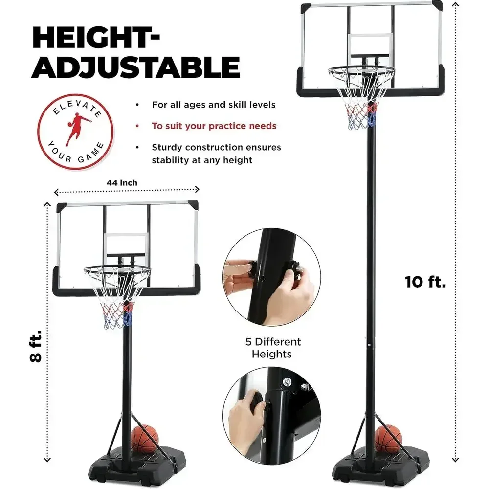 Verstelbaar 44 inch onbreekbaa - Kids Outdoor Basketball Hoop recensie en prijs