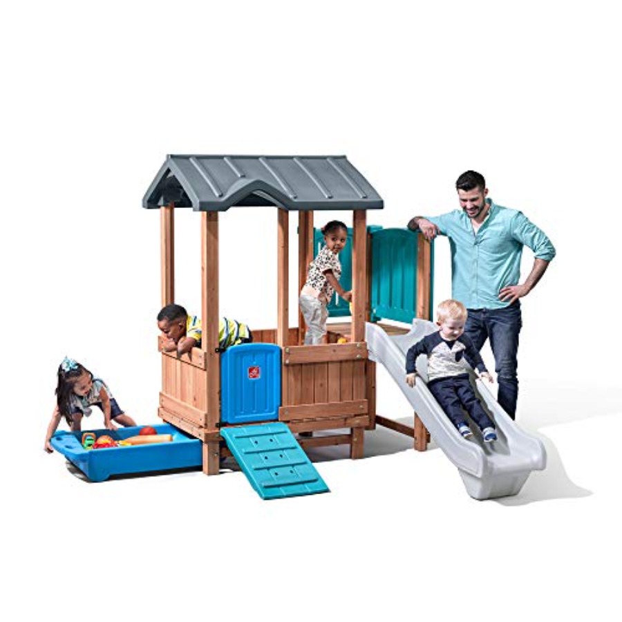 Woodland Adventure Speelhuis & - Kids Outdoor Swing Set With Slide recensie en prijs