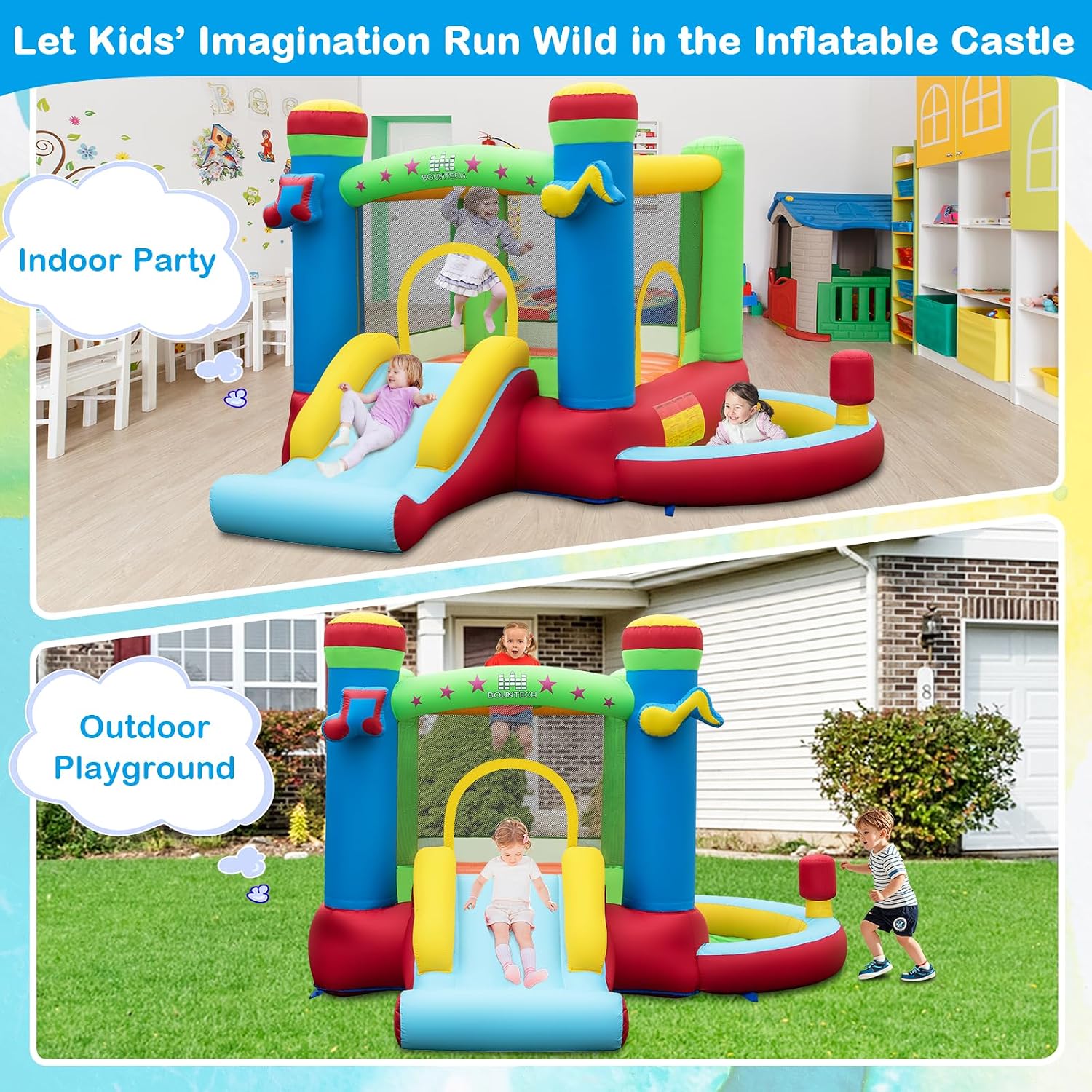 Opblaasbare springkasteel met  - Kids Outdoor Basketball Hoop recensie en prijs