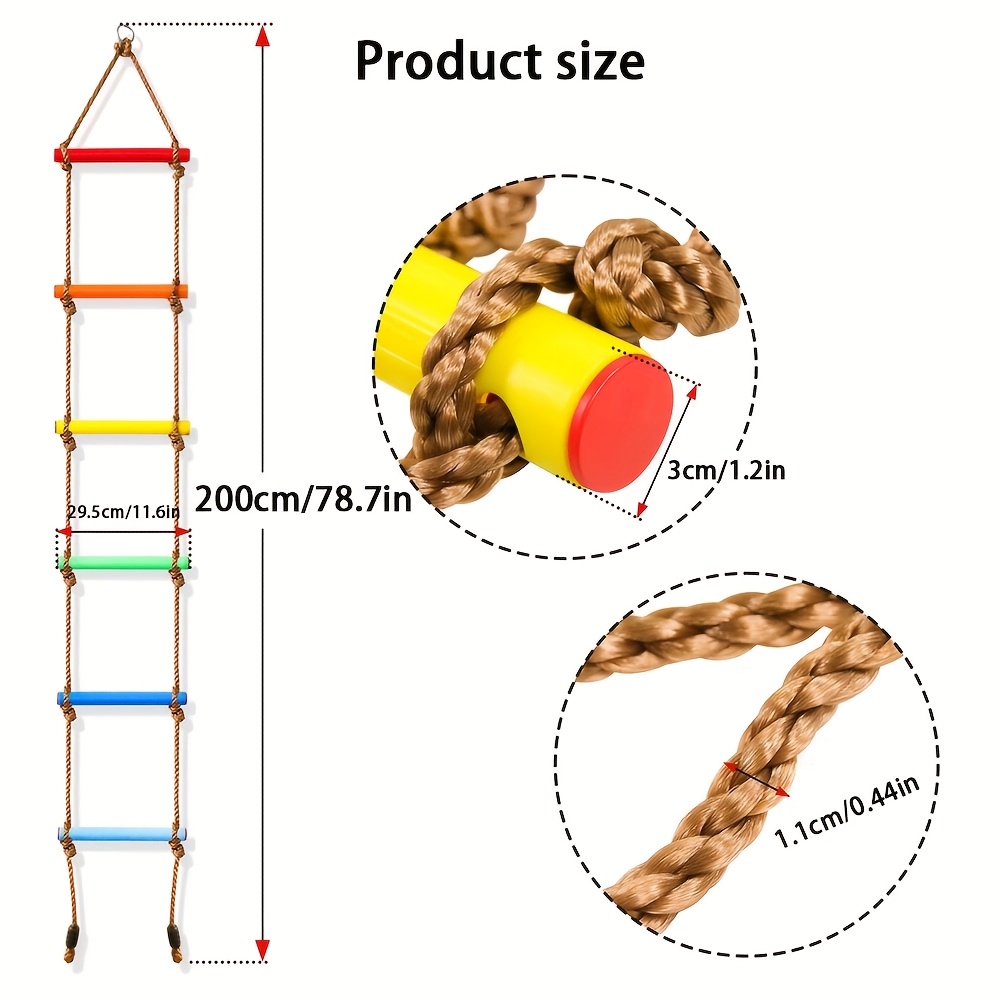 1pc Kleurrijke kinderklimladde - Kids Outdoor Climbing Structure recensie en prijs