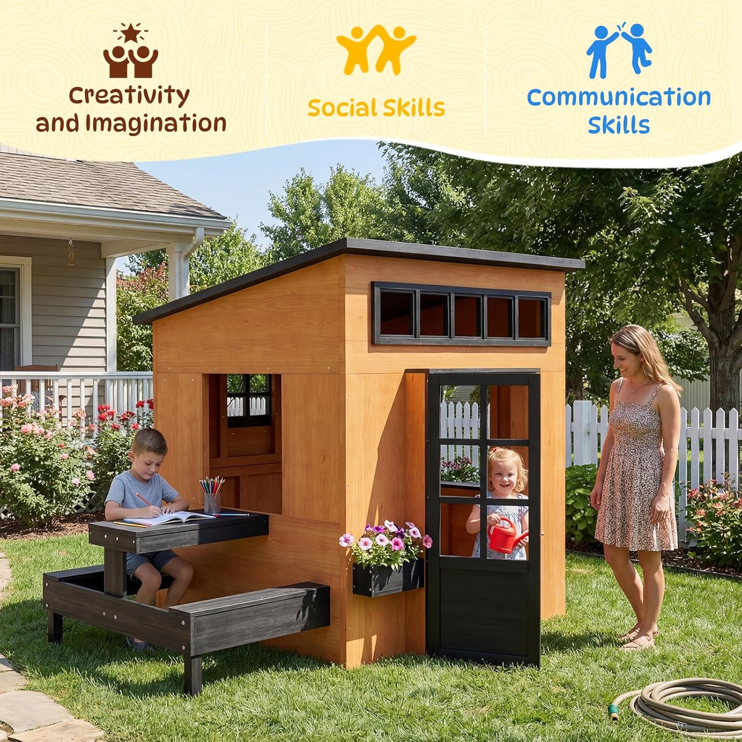 Nordivale Buitenspeelhuis Mode - Kids Outdoor House With Kitchen recensie en prijs