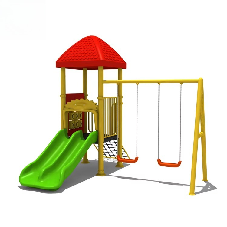 Stalen speeltoestellen, compos - Kids Outdoor Swing Set With Slide recensie en prijs