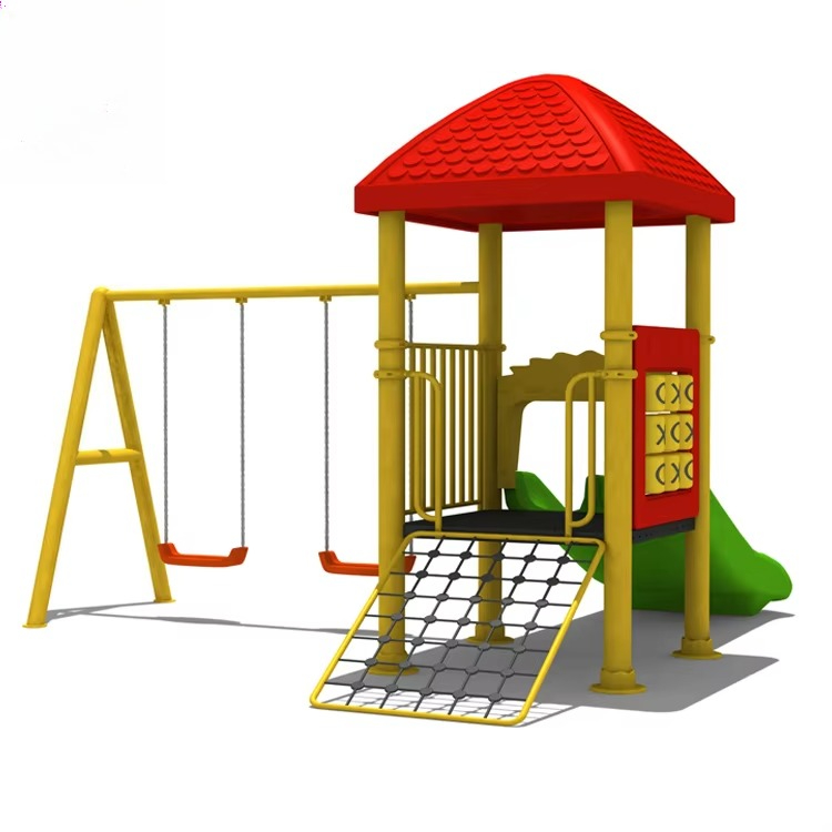 Stalen speeltoestellen, compos - Kids Outdoor Swing Set With Slide recensie en prijs