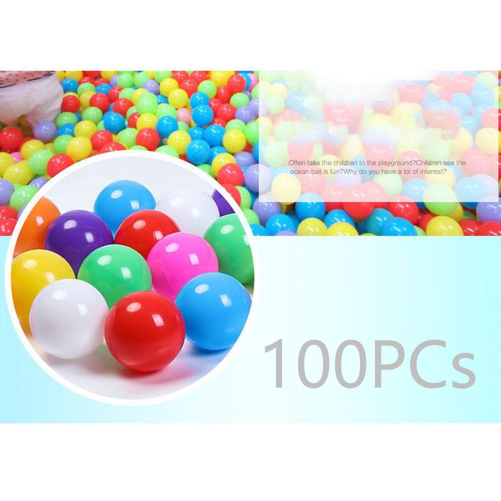 100 stuks 55MM baby plastic ba - Kids Outdoor Activity Centre recensie en prijs