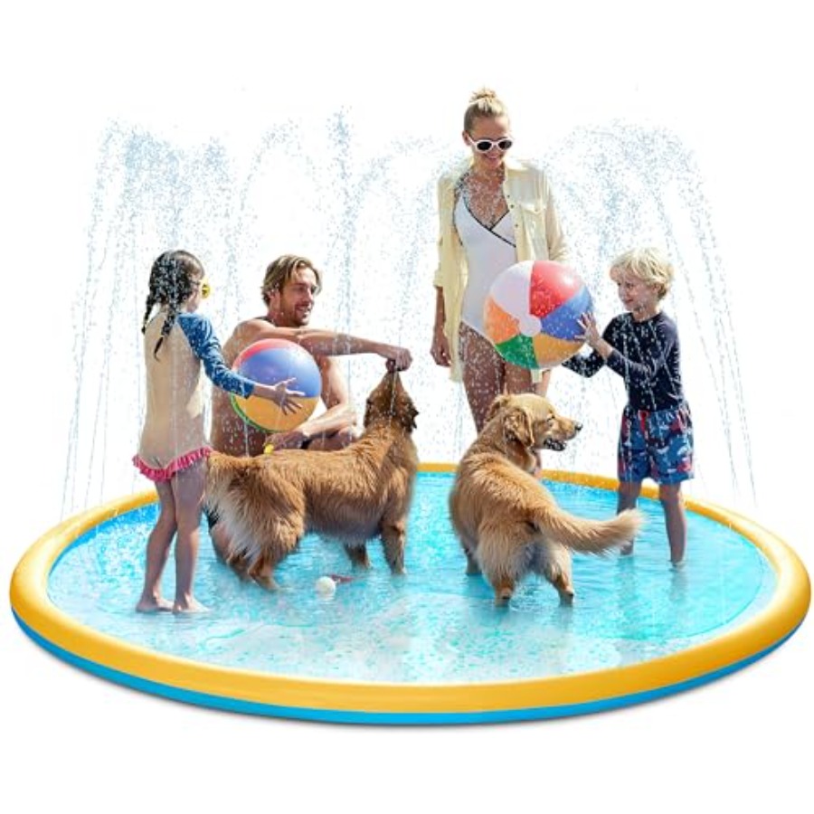 Buiten speelmat voor peuters,  - Sprinkler Splash Pad recensie en prijs