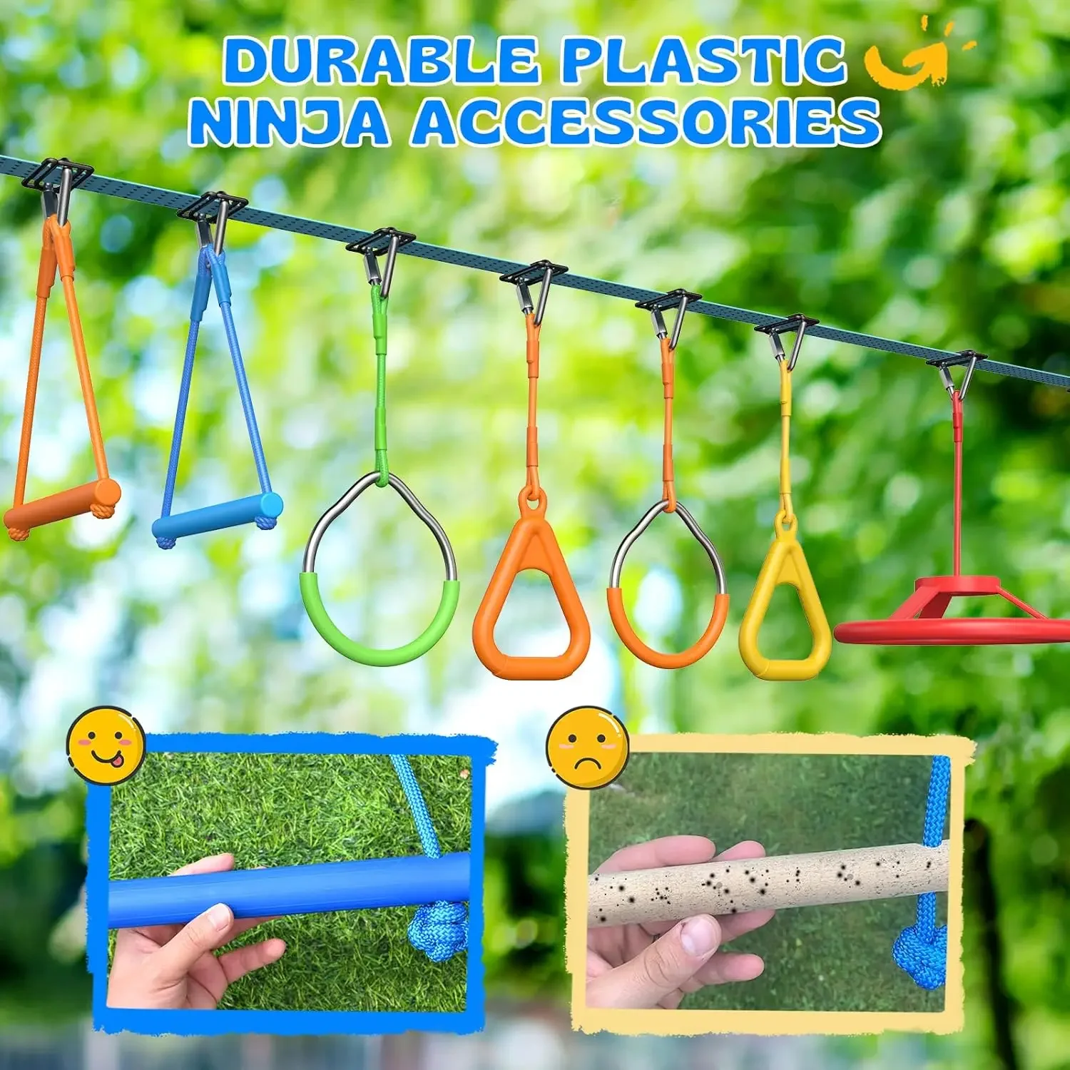 Activiteitsprijs Hapfan 50 FT  - Kids Outdoor Ninja Playset recensie en prijs