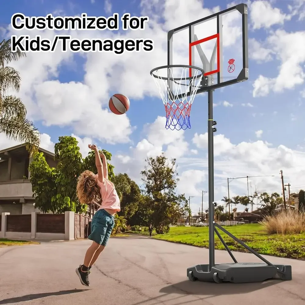 Verstelbare hoogte, draagbare  - Kids Outdoor Basketball Hoop recensie en prijs