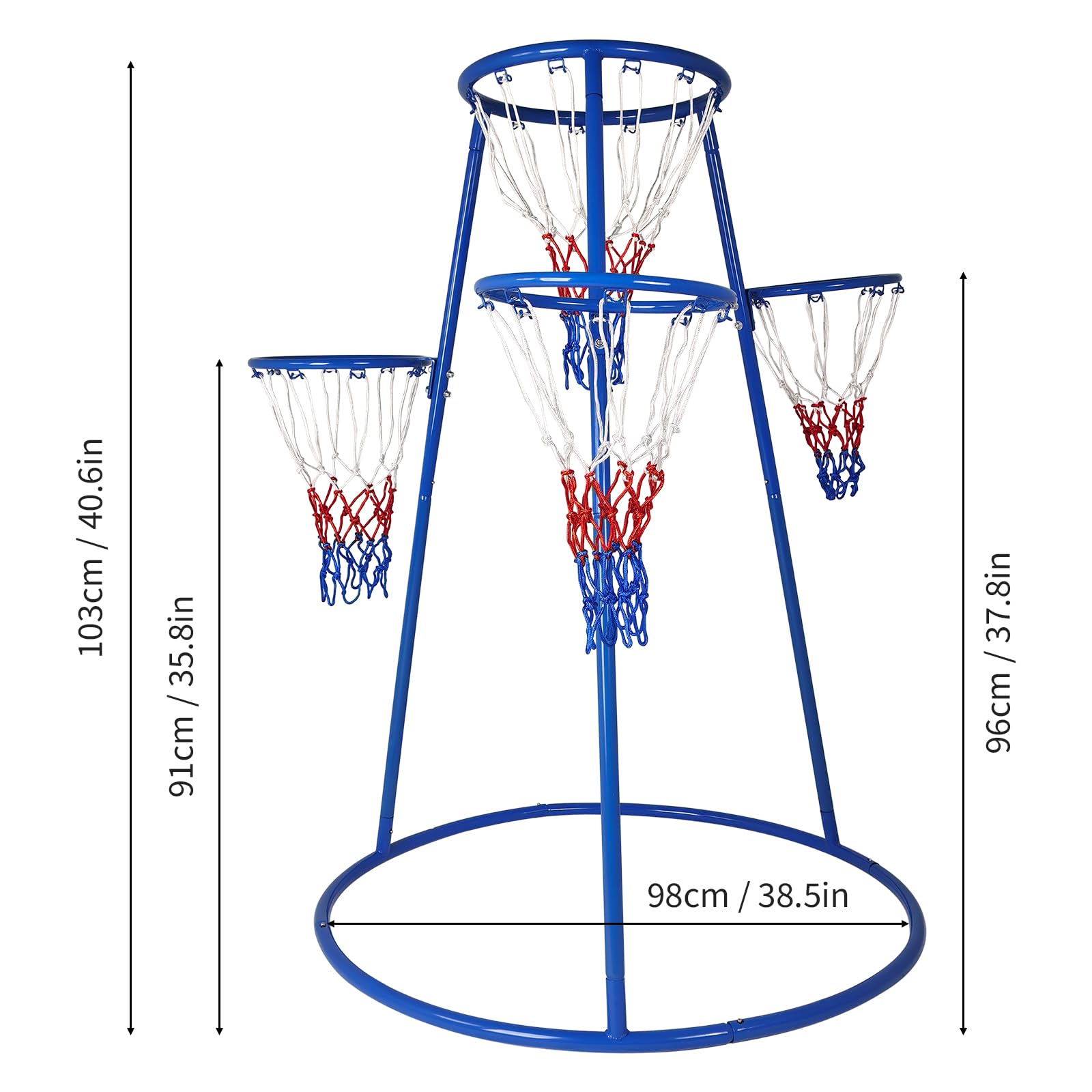 4-hoepel basketbalset voor peu - Kids Outdoor Basketball Hoop recensie en prijs