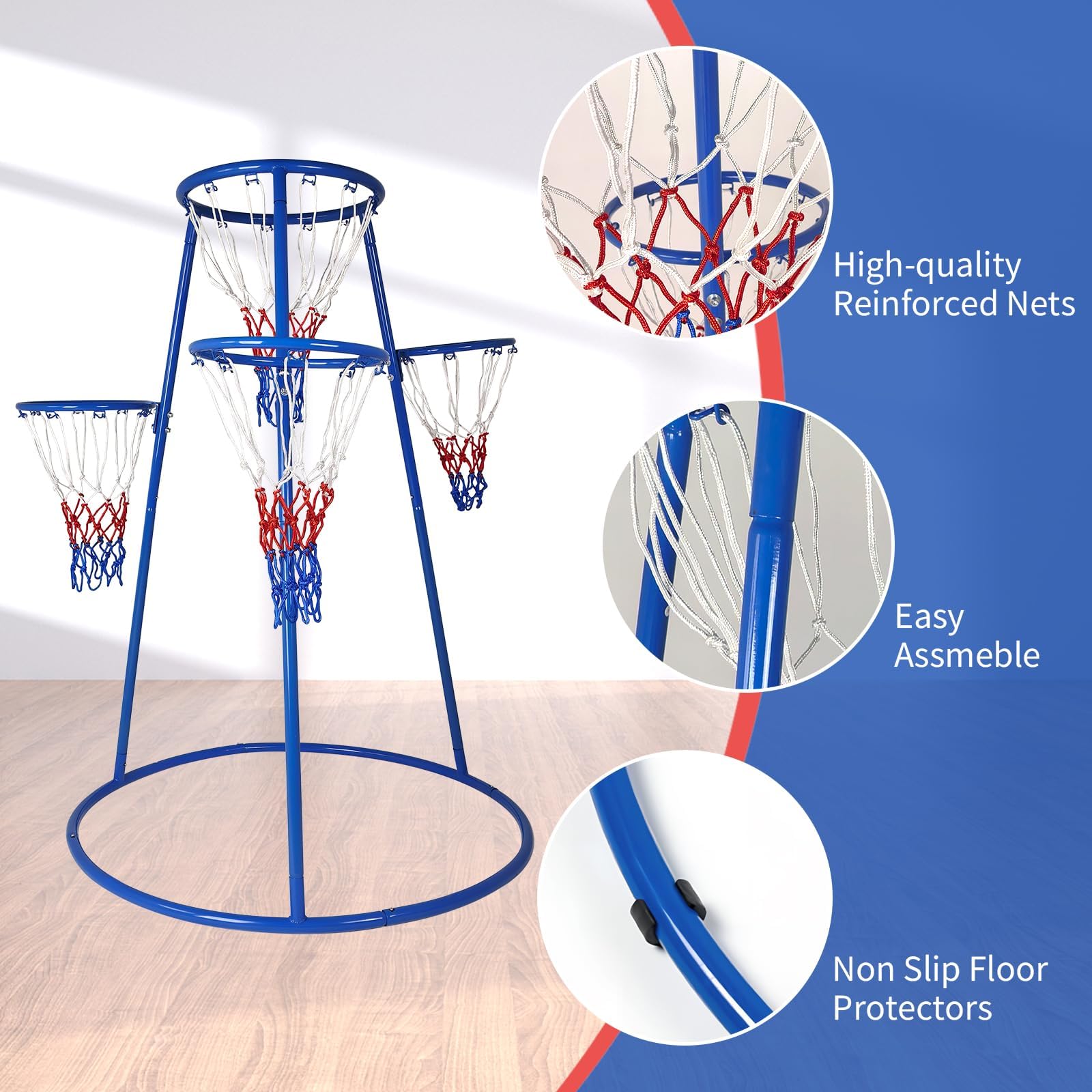 4-hoepel basketbalset voor peu - Kids Outdoor Basketball Hoop recensie en prijs