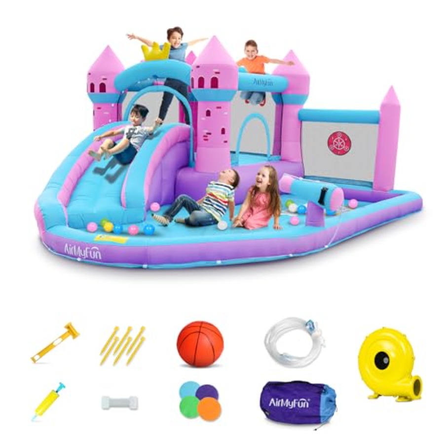 Opblaasbare waterglijbaan met  - Kids Outdoor Inflatable Water Slide recensie en prijs