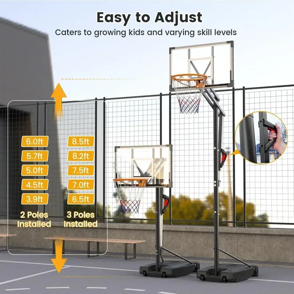 Draagbare buitenbasketbalring  - Kids Outdoor Basketball Hoop recensie en prijs